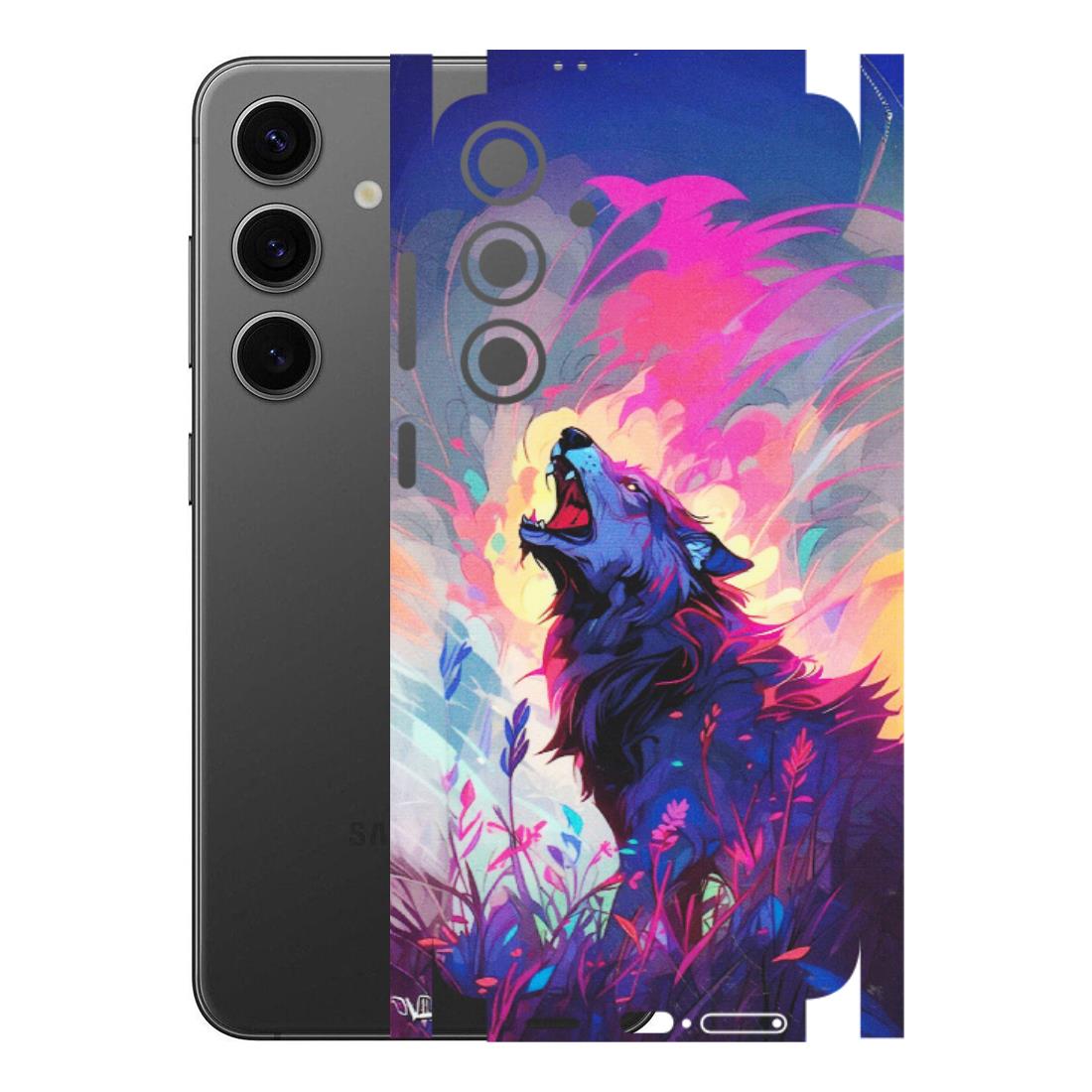 Samsung A/S Series Phone Skins (All Models) - New Wild Wolf Abstract - Matte Finish (M-125) Samsung Galaxy S24 Plus