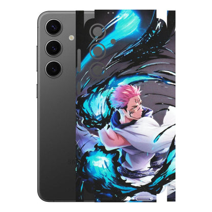 Samsung A/S Series Phone Skins (All Models) - New Jujutsu Kaisen Grey Blue Anime - Matte Finish (M-127) Samsung Galaxy S24 Plus