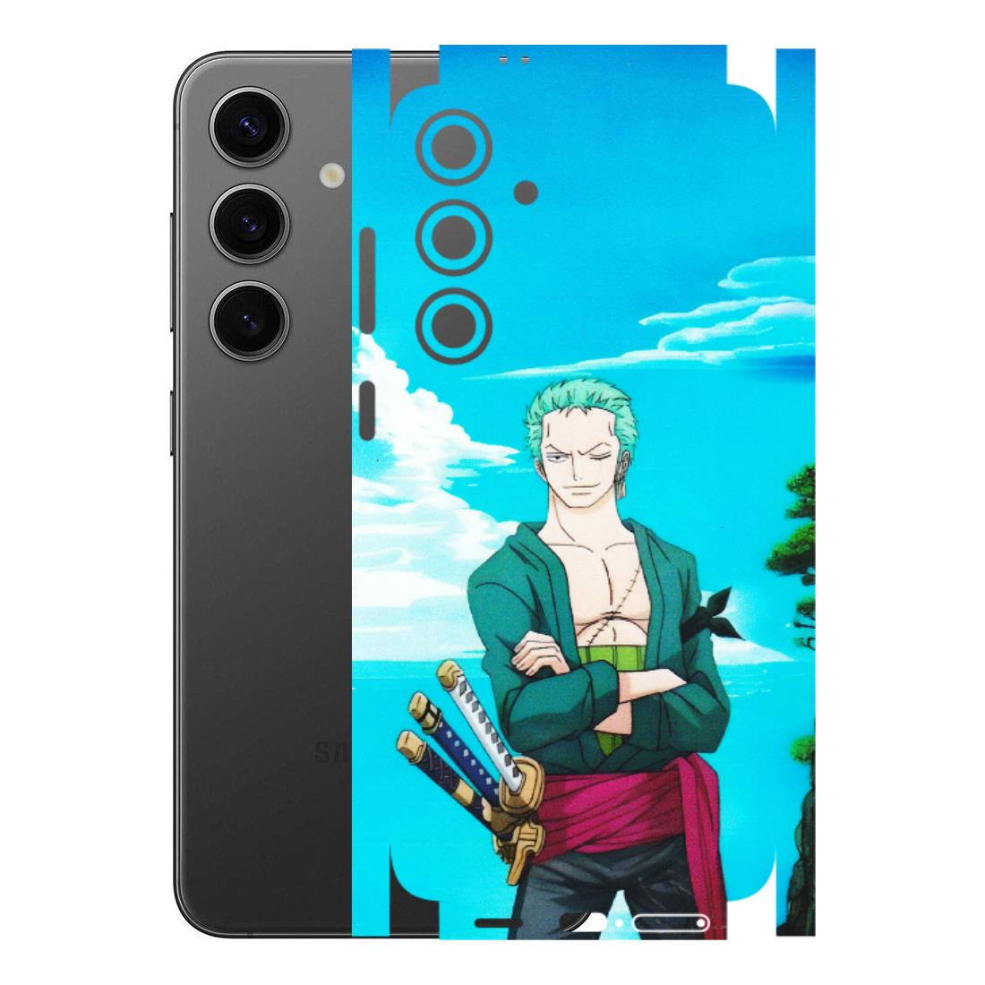 Samsung A/S Series Phone Skins (All Models) - Cool Swordman Zoro Anime - Matte Finish (M-143) Samsung Galaxy S24 Plus