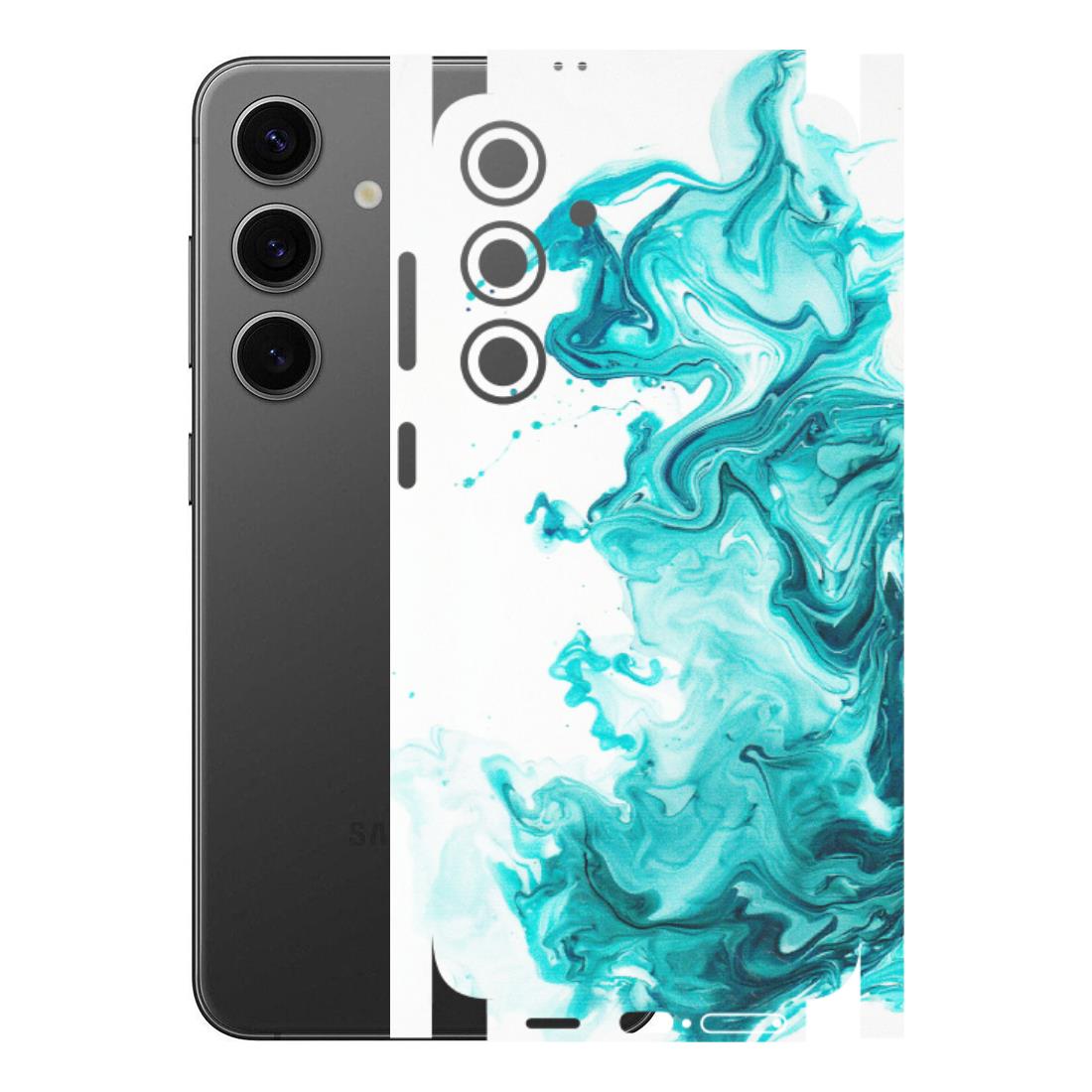 Samsung A/S Series Phone Skins (All Models) - Sky Blue Abstract Colour - Matte Finish (M-146) Samsung Galaxy S24 Plus