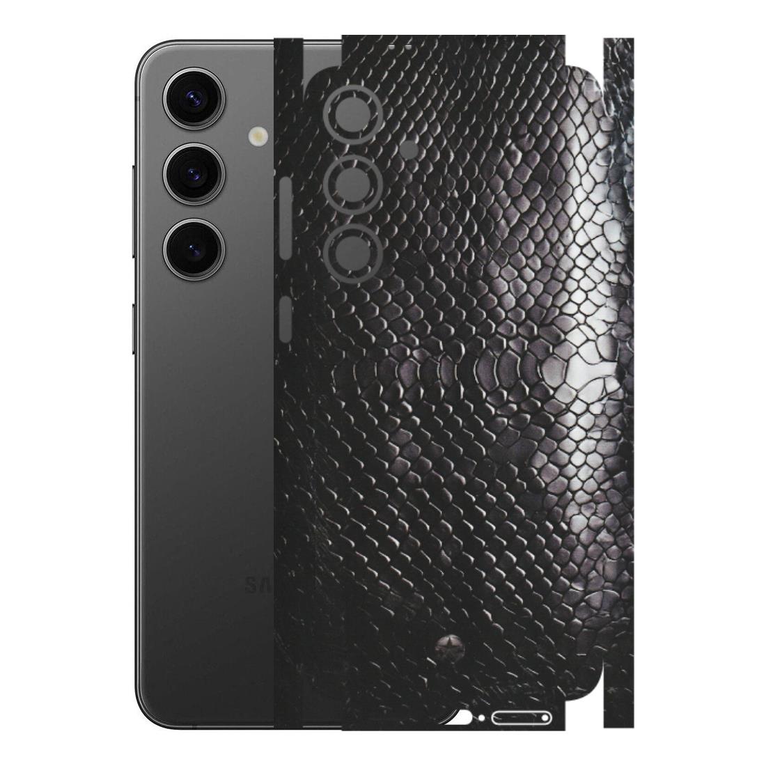 Samsung A/S Series Phone Skins (All Models) - Black Snack Leather - Matte Finish (M-147) Samsung Galaxy S24 Plus