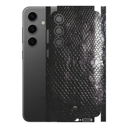 Samsung A/S Series Phone Skins (All Models) - Black Snack Leather - Matte Finish (M-147) Samsung Galaxy S24 Plus