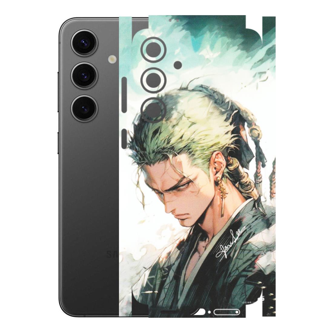 Samsung A/S Series Phone Skins (All Models) - Pirate Hunter One Piece Anime - Matte Finish (M-157) Samsung Galaxy S24 Plus