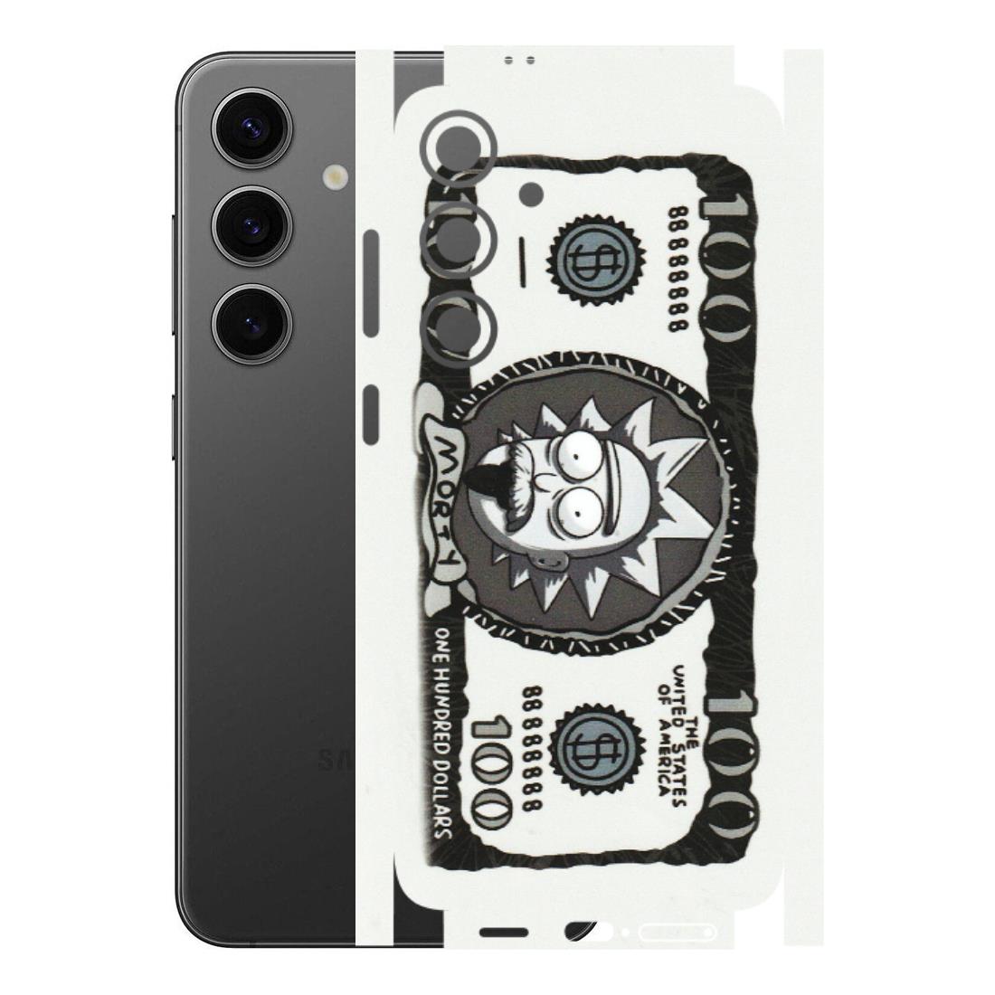 Samsung A/S Series Phone Skins (All Models) - Rick And Morty Hundred Dollar Anime - Matte Finish (M-161) Samsung Galaxy S24 Plus