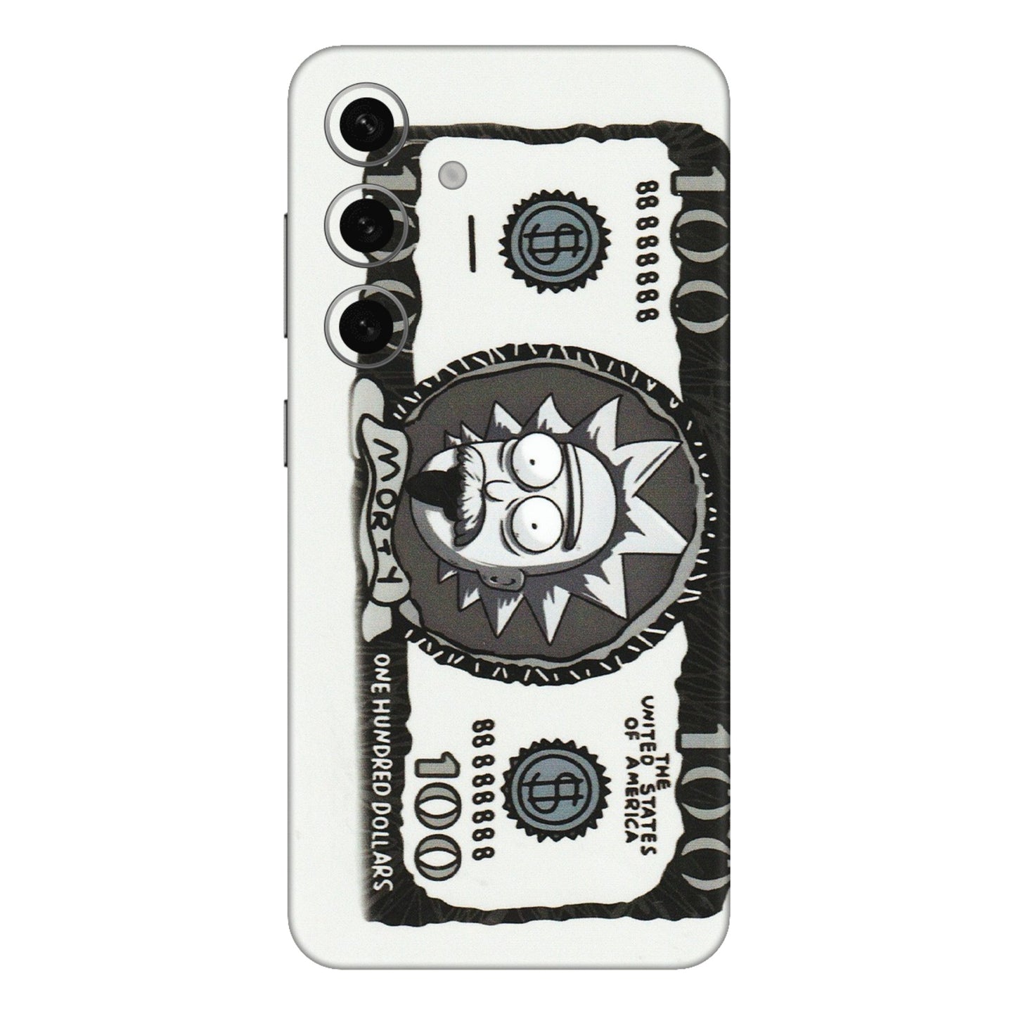 Samsung A/S Series Phone Skins (All Models) - Rick And Morty Hundred Dollar Anime - Matte Finish (M-161) Samsung Galaxy S24 Plus