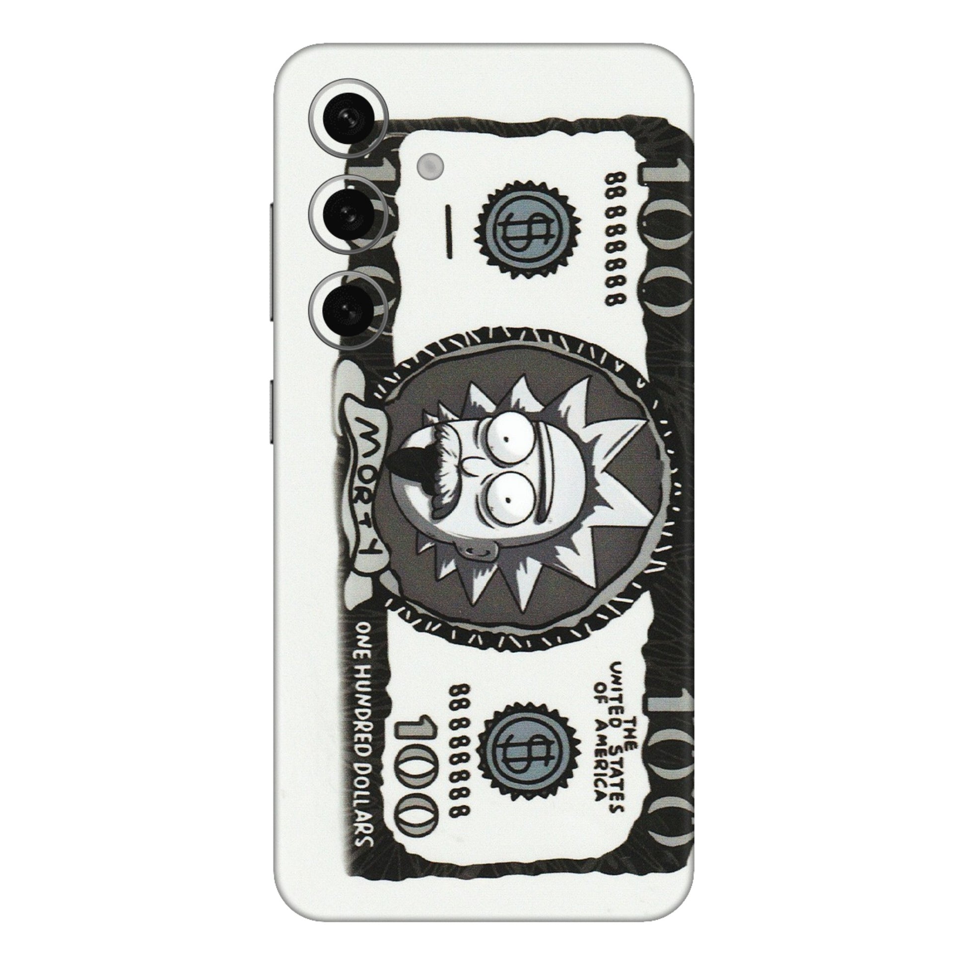 Samsung A/S Series Phone Skins (All Models) - Rick And Morty Hundred Dollar Anime - Matte Finish (M-161) Samsung Galaxy S24 Plus
