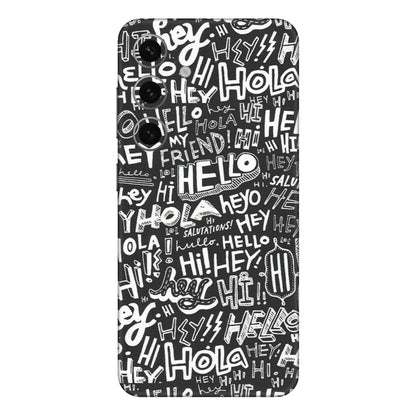 Samsung A/S Series Phone Skins (All Models) - Hi Hello Doodles - Matte Finish (M-25) Samsung Galaxy S24 Plus