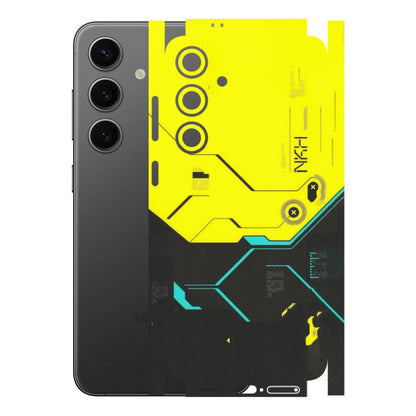 Samsung A/S Series Phone Skins (All Models) - Black Yellow Technica - Matte Finish (M-53) Samsung Galaxy S24 Plus