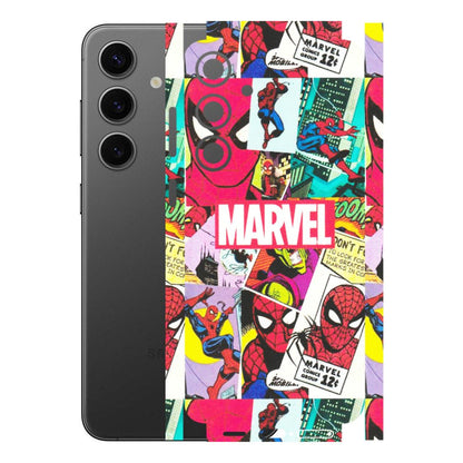 Samsung A/S Series Phone Skins (All Models) - Marvel Comic Spiderman Grafitti - Matte Finish (M-72) Samsung Galaxy S24 Plus