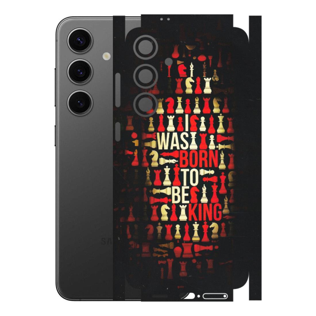 Samsung A/S Series Phone Skins (All Models) - Born To Be King - Matte Finish (M-73) Samsung Galaxy S24 Plus