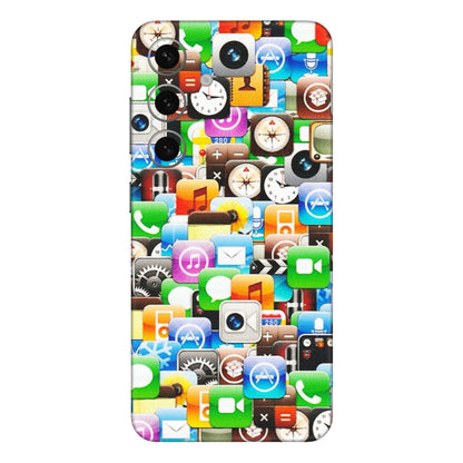 Samsung A/S Series Phone Skins (All Models) - All Apple Icons - Matte Finish (M-93) Samsung Galaxy S24 Plus