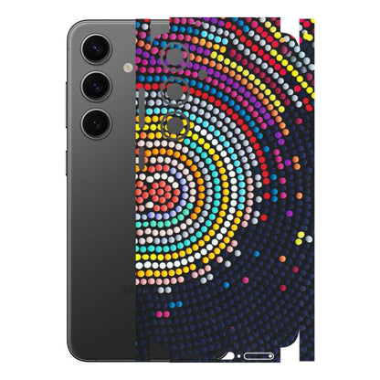 Samsung A/S Series Phone Skins (All Models) - Rainbow Dot Mandala - Matte Finish (M-97) Samsung Galaxy S24 Plus
