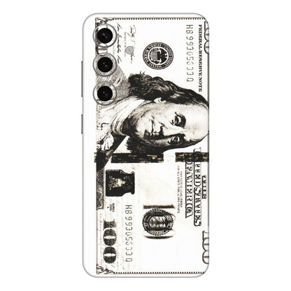 Samsung A/S Series Phone Skins (All Models) - 100 Dollar Currency - Transparent Finish (T-01) Samsung Galaxy S24 Plus