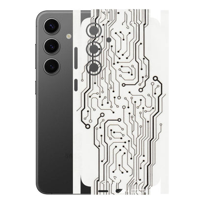 Samsung A/S Series Phone Skins (All Models) - Tech Circuits - Transparent Finish (T-03) Samsung Galaxy S24 Plus