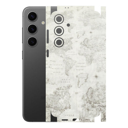 Samsung A/S Series Phone Skins (All Models) - World Travel Map - Transparent Finish (T-04) Samsung Galaxy S24 Plus
