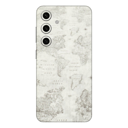 Samsung A/S Series Phone Skins (All Models) - World Travel Map - Transparent Finish (T-04) Samsung Galaxy S24 Plus