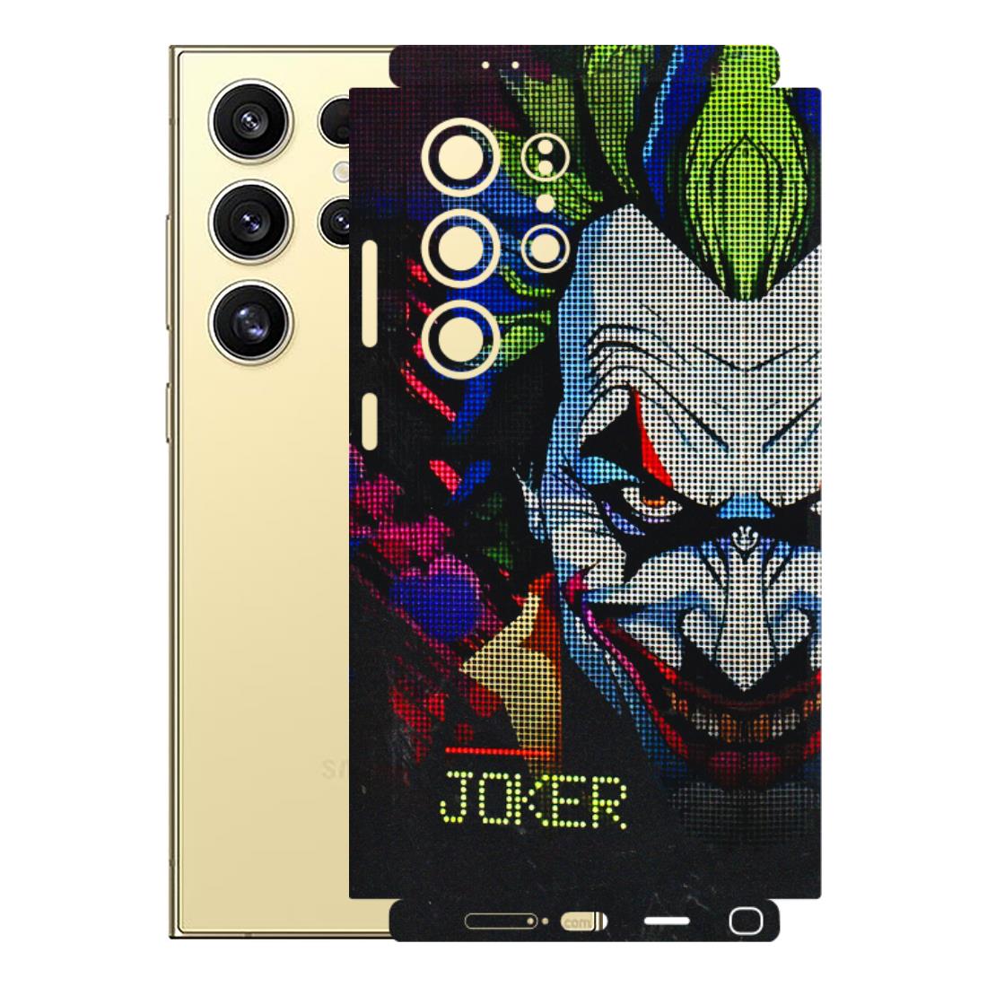 Samsung A/S Series Phone Skins (All Models) - Joker Dot Matrix - 3D Embossed Finish (L-08) Samsung Galaxy S24 Ultra (5G)