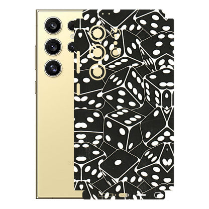 Samsung A/S Series Phone Skins (All Models) - Big Black Dices - 3D Embossed Finish (L-106) Samsung Galaxy S24 Ultra (5G)