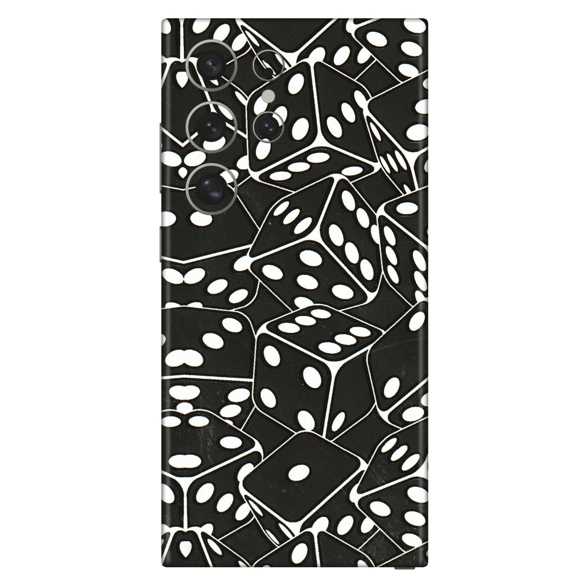 Samsung A/S Series Phone Skins (All Models) - Big Black Dices - 3D Embossed Finish (L-106) Samsung Galaxy S24 Ultra (5G)