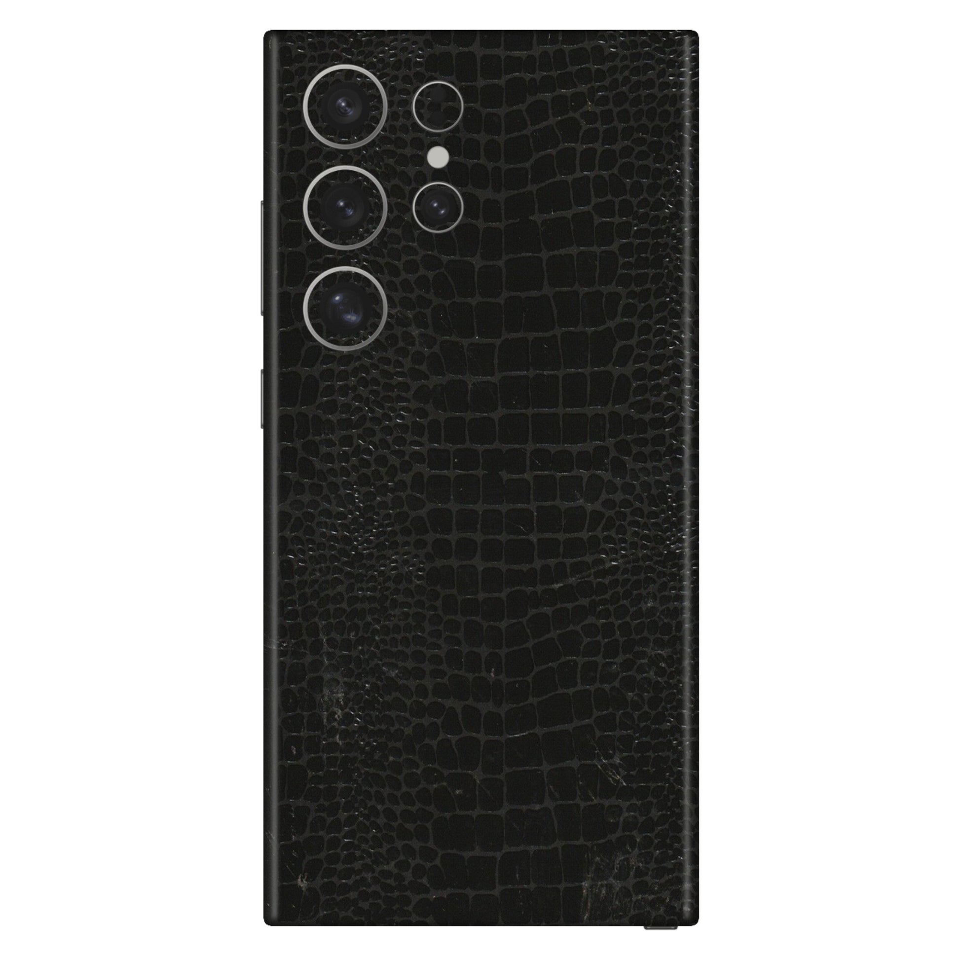 Samsung A/S Series Phone Skins (All Models) - Snake Leather Black - 3D Embossed Finish (L-107) Samsung Galaxy S24 Ultra (5G)