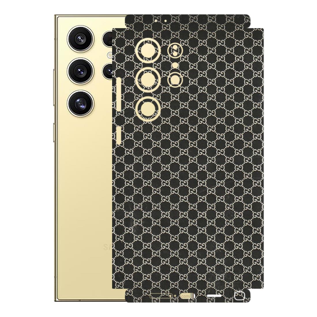 Samsung A/S Series Phone Skins (All Models) - Black G Print - 3D Embossed Finish (L-109) Samsung Galaxy S24 Ultra (5G)
