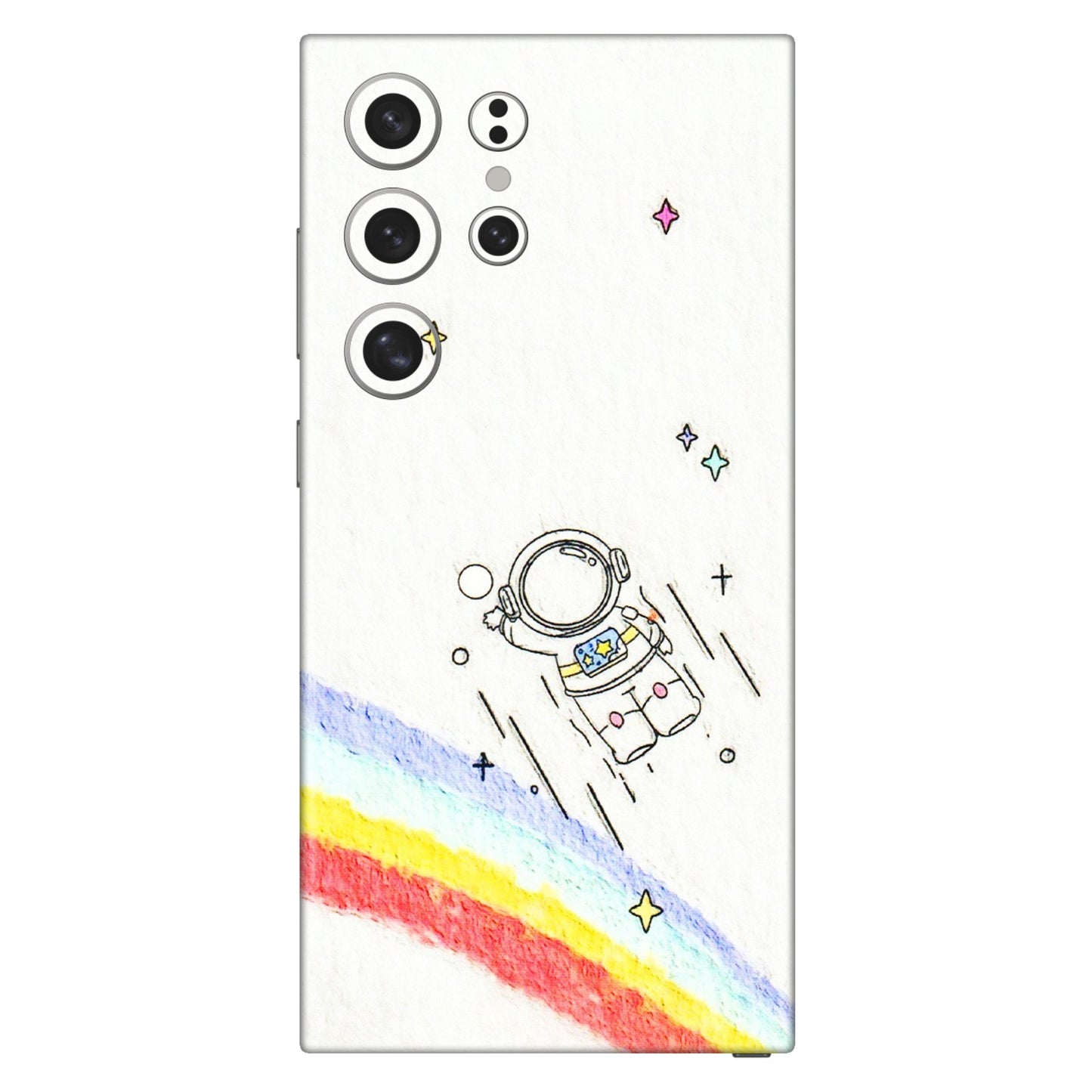 Samsung A/S Series Phone Skins (All Models) - Milkyway Astronaut - 3D Embossed Finish (L-110) Samsung Galaxy S24 Ultra (5G)