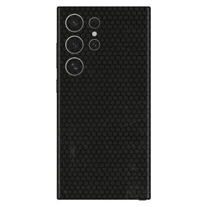 Samsung A/S Series Phone Skins (All Models) - Black honeycomb - 3D Embossed Finish (L-114) Samsung Galaxy S24 Ultra (5G)