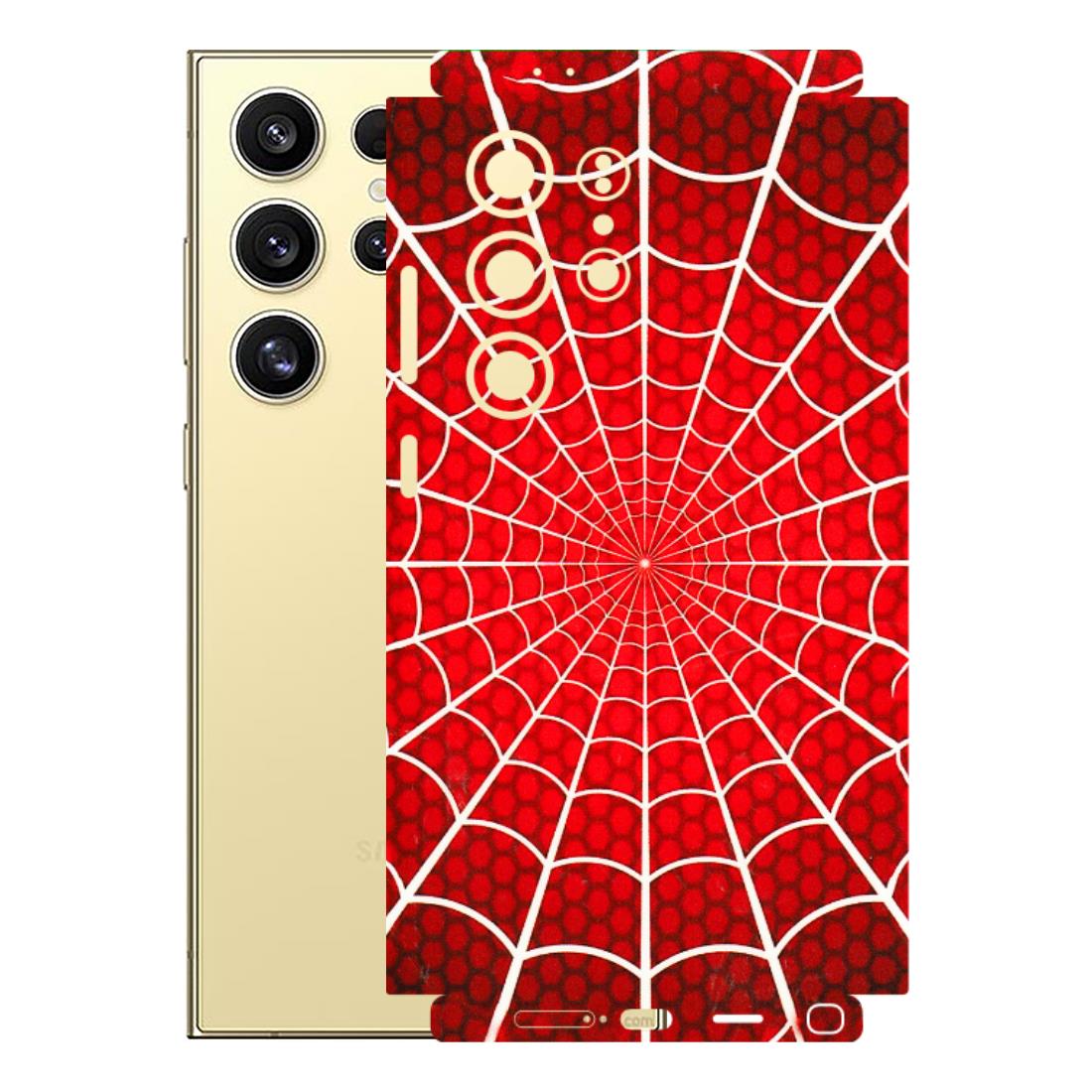 Samsung A/S Series Phone Skins (All Models) - Classic Spidey Web - 3D Embossed Finish (L-115) Samsung Galaxy S24 Ultra (5G)