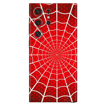 Samsung A/S Series Phone Skins (All Models) - Classic Spidey Web - 3D Embossed Finish (L-115) Samsung Galaxy S24 Ultra (5G)