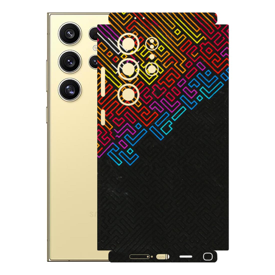 Samsung A/S Series Phone Skins (All Models) - Dotme Pattern Art - 3D Embossed Finish (L-121) Samsung Galaxy S24 Ultra (5G)
