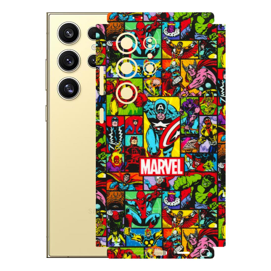Samsung A/S Series Phone Skins (All Models) - MARVELOUS Comic Characters - 3D Embossed Finish (L-129) Samsung Galaxy S24 Ultra (5G)