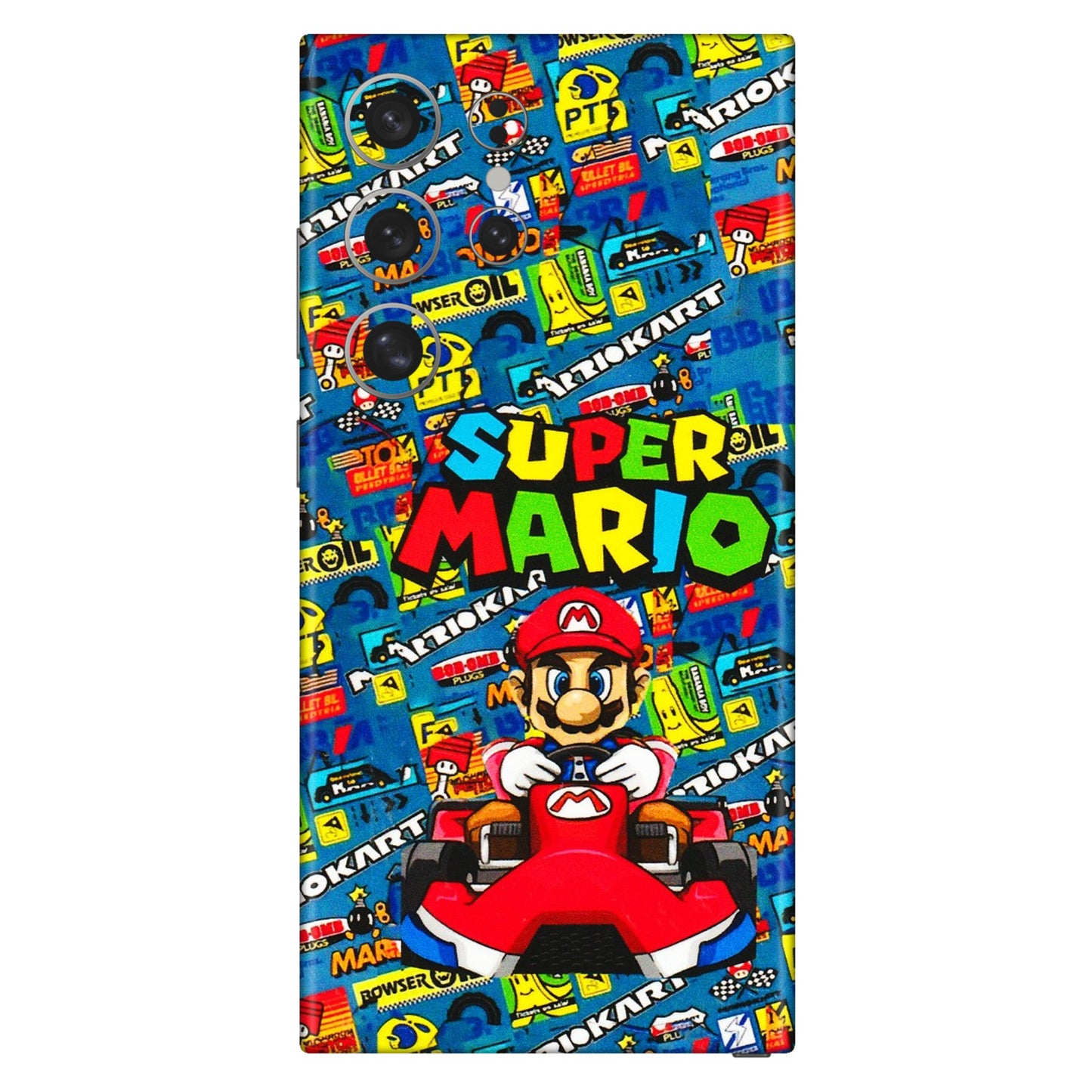 Samsung A/S Series Phone Skins (All Models) - Super Mario Kart - 3D Embossed Finish (L-140) Samsung Galaxy S24 Ultra (5G)