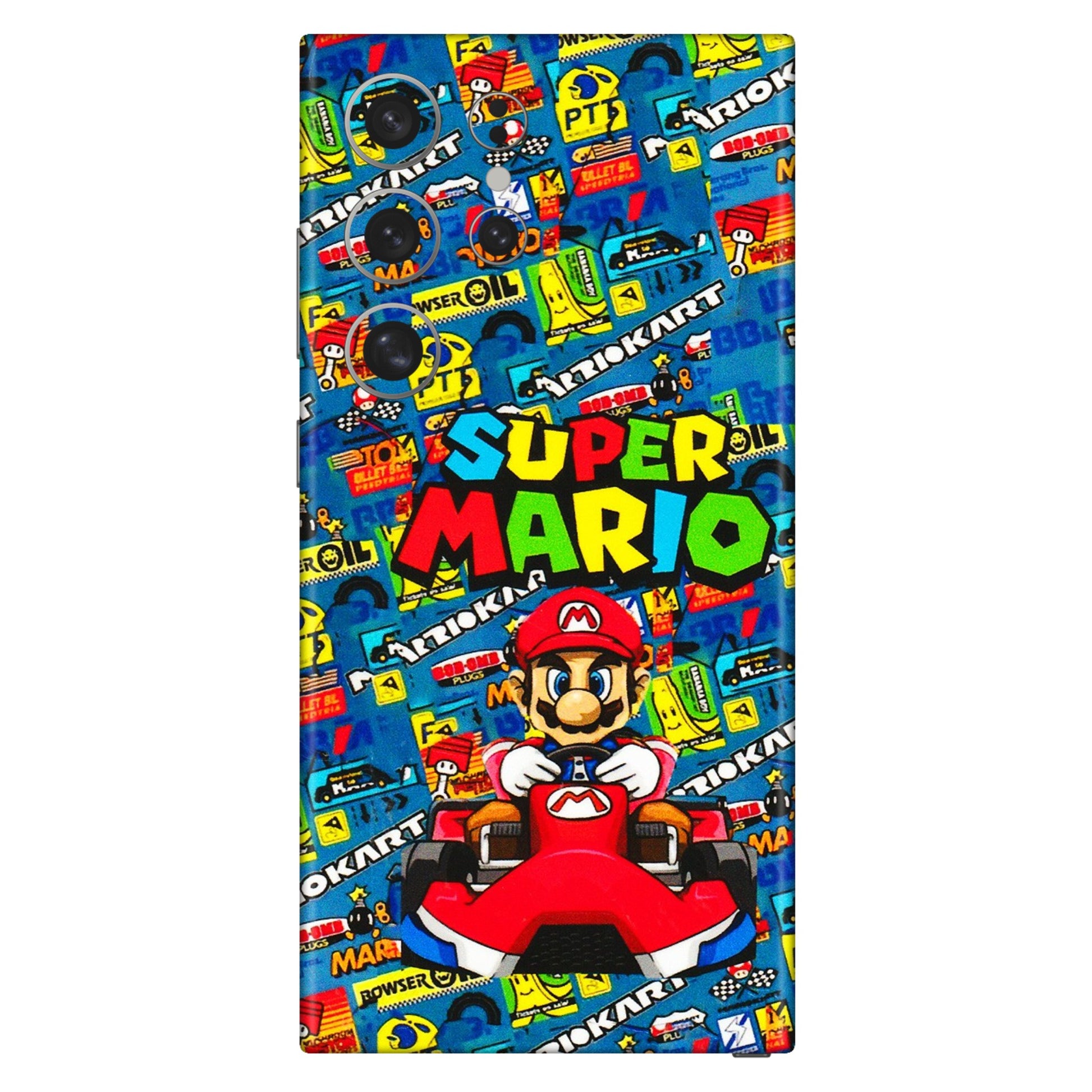 Samsung A/S Series Phone Skins (All Models) - Super Mario Kart - 3D Embossed Finish (L-140) Samsung Galaxy S24 Ultra (5G)