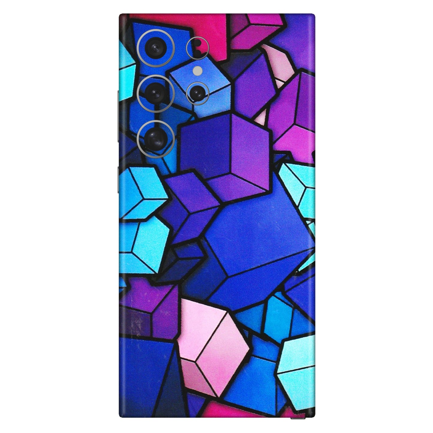 Samsung A/S Series Phone Skins (All Models) - Cube Doodle - 3D Embossed Finish (L-141) Samsung Galaxy S24 Ultra (5G)