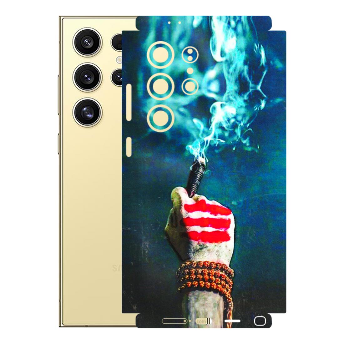 Samsung A/S Series Phone Skins (All Models) - Mahadev Bhakt - 3D Embossed Finish (L-146) Samsung Galaxy S24 Ultra (5G)