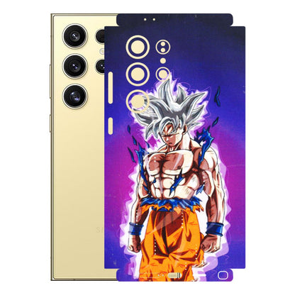 Samsung A/S Series Phone Skins (All Models) - Goku Purple Anime - 3D Embossed Finish (L-147) Samsung Galaxy S24 Ultra (5G)