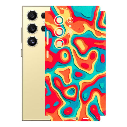 Samsung A/S Series Phone Skins (All Models) - Abstract Swirl - 3D Embossed Finish (L-150) Samsung Galaxy S24 Ultra (5G)