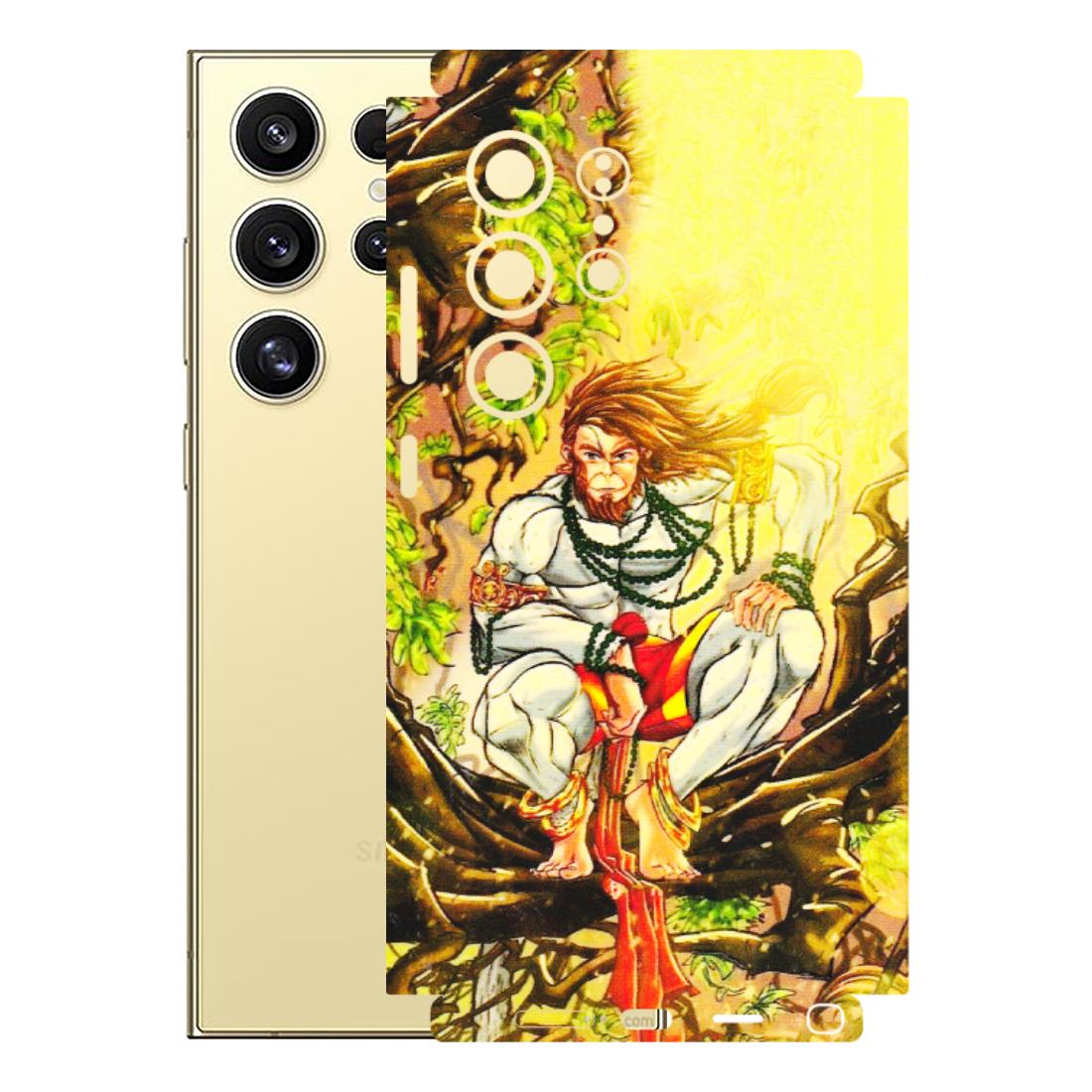 Samsung A/S Series Phone Skins (All Models) - Lord Hanuman - 3D Embossed Finish (L-152) Samsung Galaxy S24 Ultra (5G)