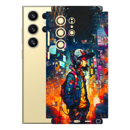 Samsung A/S Series Phone Skins (All Models) - Street Anime Guy - 3D Embossed Finish (L-158) Samsung Galaxy S24 Ultra (5G)