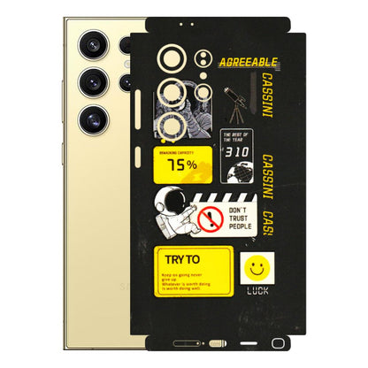 Samsung A/S Series Phone Skins (All Models) - Black Cassini - 3D Embossed Finish (L-161) Samsung Galaxy S24 Ultra (5G)