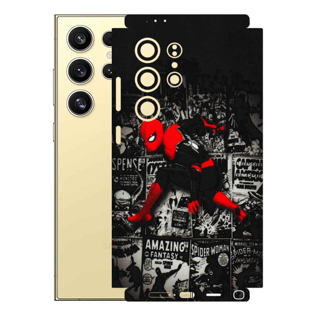 Samsung A/S Series Phone Skins (All Models) - SpiderMan New - 3D Embossed Finish (L-162) Samsung Galaxy S24 Ultra (5G)