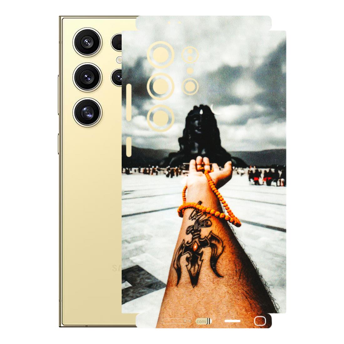 Samsung A/S Series Phone Skins (All Models) - Jai Adiyogi Mahakaal - 3D Embossed Finish (L-164) Samsung Galaxy S24 Ultra (5G)
