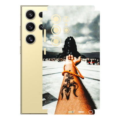 Samsung A/S Series Phone Skins (All Models) - Jai Adiyogi Mahakaal - 3D Embossed Finish (L-164) Samsung Galaxy S24 Ultra (5G)
