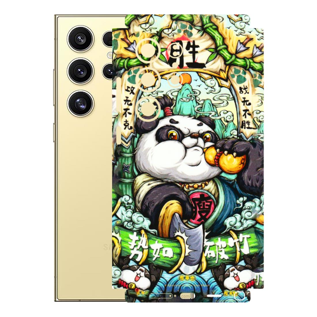 Samsung A/S Series Phone Skins (All Models) - Royal Rich Panda - 3D Embossed Finish (L-170) Samsung Galaxy S24 Ultra (5G)