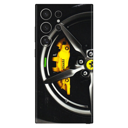 Samsung A/S Series Phone Skins (All Models) - Ferrari Wheel Alloy - 3D Embossed Finish (L-173) Samsung Galaxy S24 Ultra (5G)