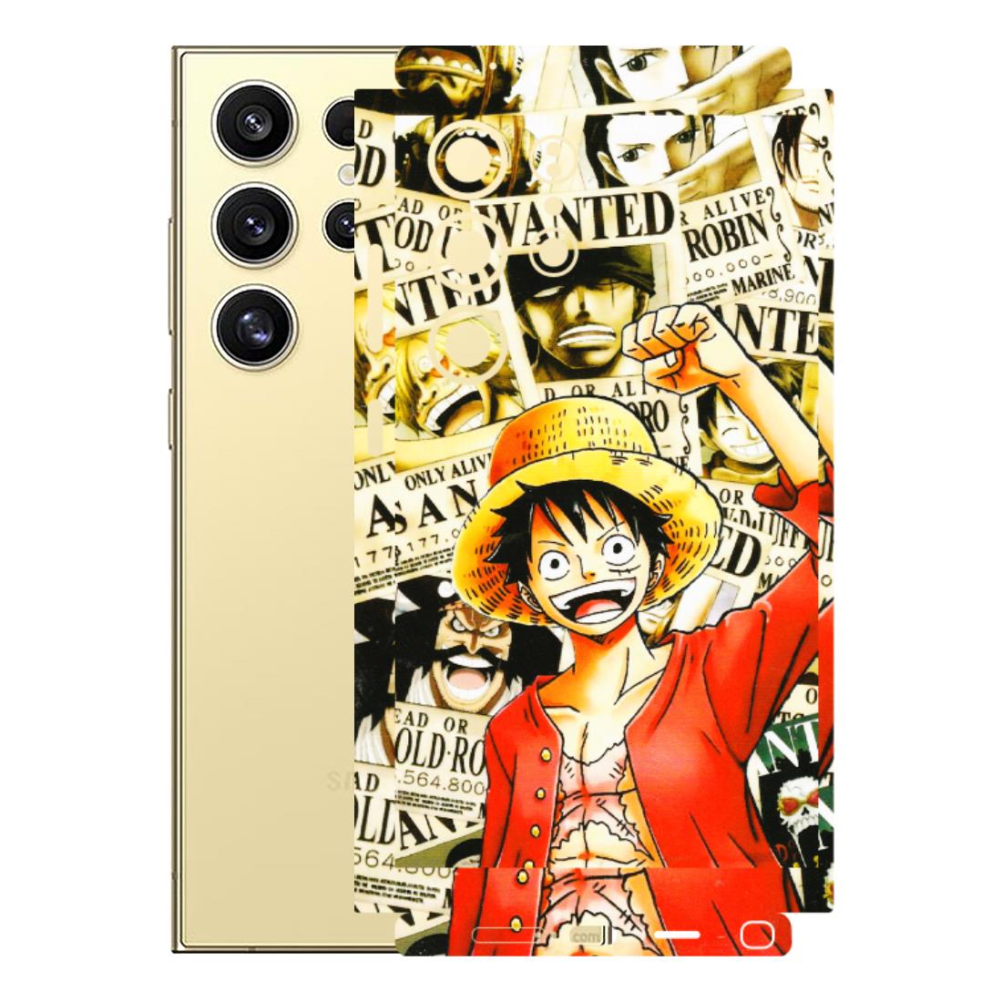 Samsung A/S Series Phone Skins (All Models) - Luffy Anime - 3D Embossed Finish (L-177) Samsung Galaxy S24 Ultra (5G)