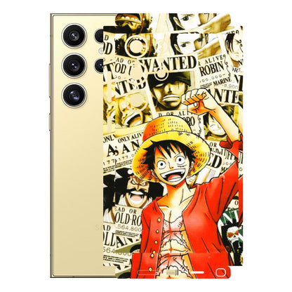 Samsung A/S Series Phone Skins (All Models) - Luffy Anime - 3D Embossed Finish (L-177) Samsung Galaxy S24 Ultra (5G)