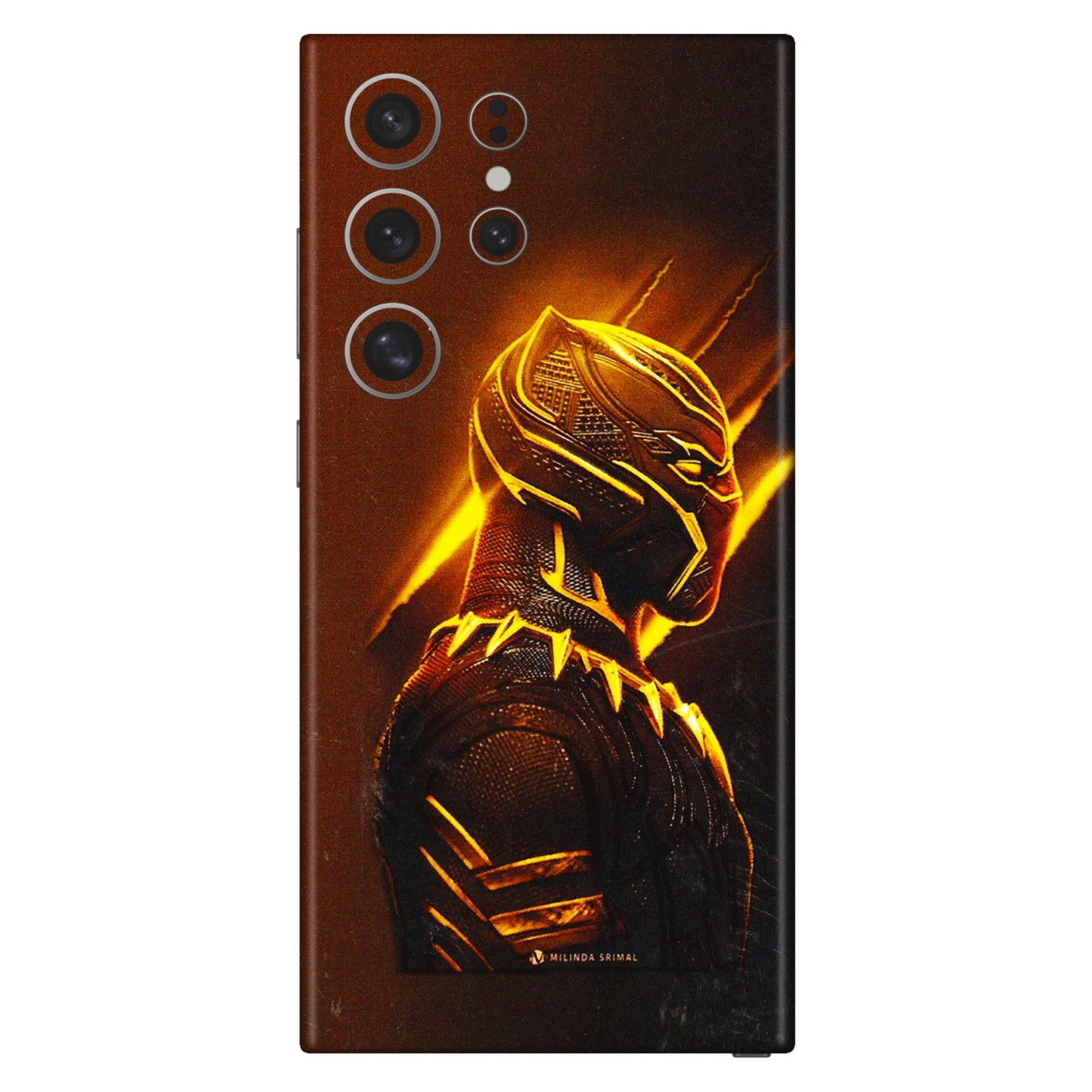 Samsung A/S Series Phone Skins (All Models) - Gold Black Panther - 3D Embossed Finish (L-181) Samsung Galaxy S24 Ultra (5G)