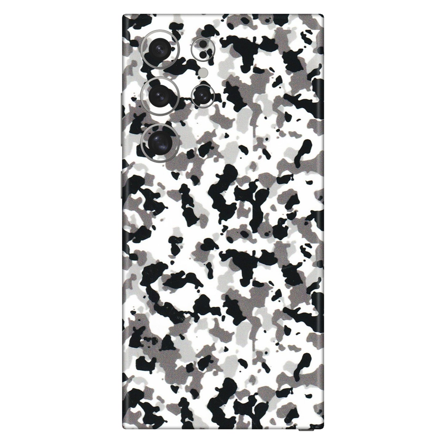 Samsung A/S Series Phone Skins (All Models) - White Black Camouflage - 3D Embossed Finish (L-18) Samsung Galaxy S24 Ultra (5G)