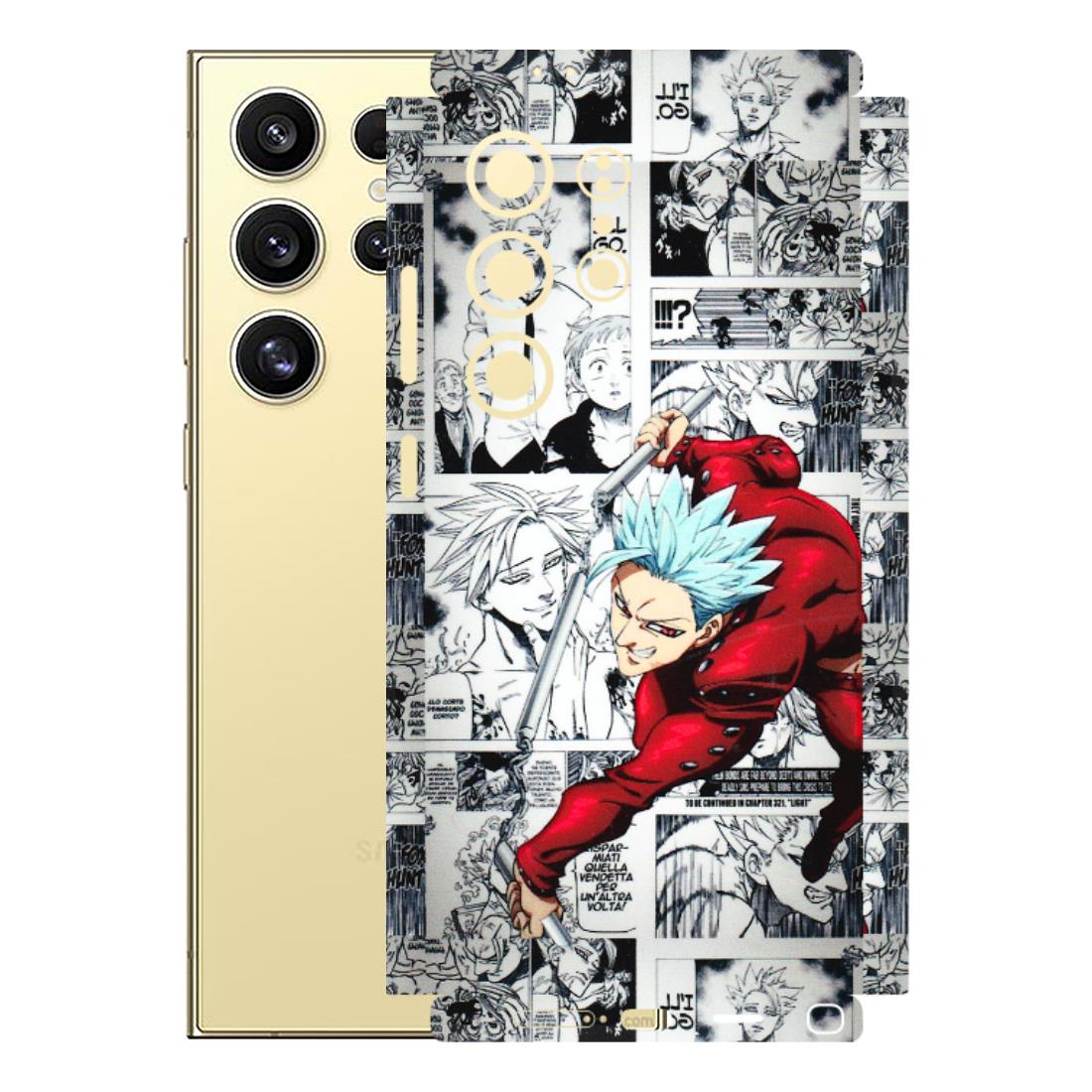Samsung A/S Series Phone Skins (All Models) - Anime Comic - 3D Embossed Finish (L-192) Samsung Galaxy S24 Ultra (5G)
